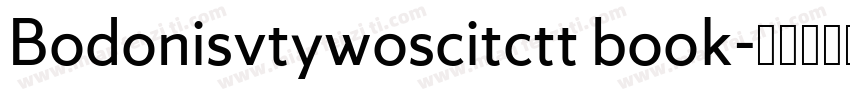 Bodonisvtywoscitctt book字体转换